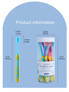 Barrel Quality Soft bristles Travel Portable Toothbrush for Children ( Pack of 8)