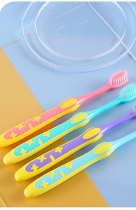 Barrel Quality Soft bristles Travel Portable Toothbrush for Children ( Pack of 8)