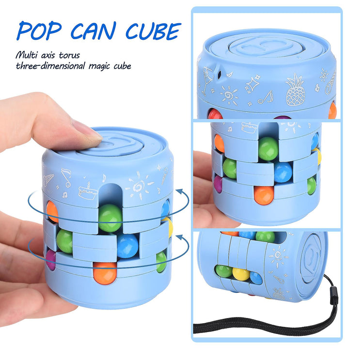 3D Rotating Magic Colorful Bean Cube