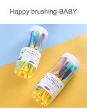 Barrel Quality Soft bristles Travel Portable Toothbrush for Children ( Pack of 8)