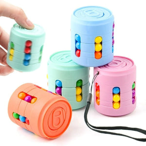 3D Rotating Magic Colorful Bean Cube