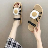 flowers florets flat sandals