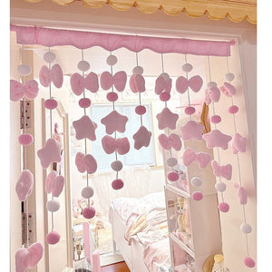 Cute Sweet Bow Shaped Curtain for Living Room