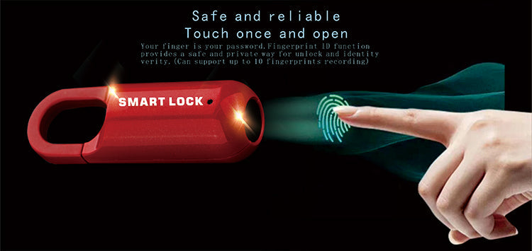 M01 Safe And Reliable Luggage Touch Smart Fingerprint Padlock