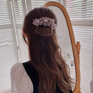 3D Organza Fluffy Flowers Twist Hair Pins