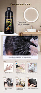 Permanent Black Hair Dye Shampoo