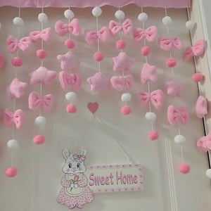 Cute Sweet Bow Shaped Curtain for Living Room