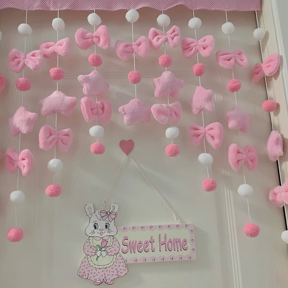 Cute Sweet Bow Shaped Curtain for Living Room