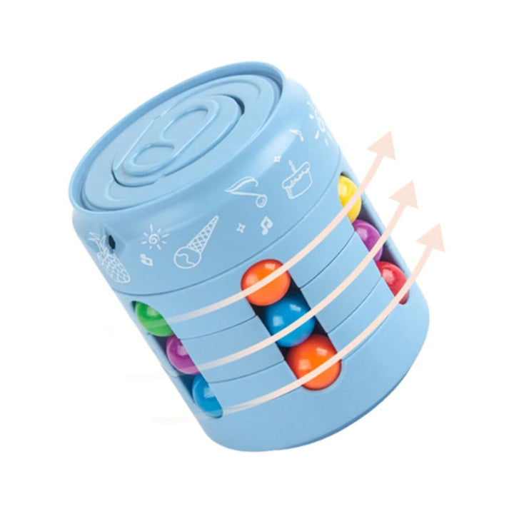 3D Rotating Magic Colorful Bean Cube